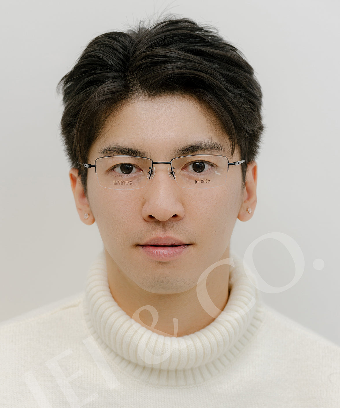 Halifax 30075 - Stylish & Affordable Semi-Rimless Eyeglasses | Premium Quality Frames by Jei & Co. | Jei & Co. Optics