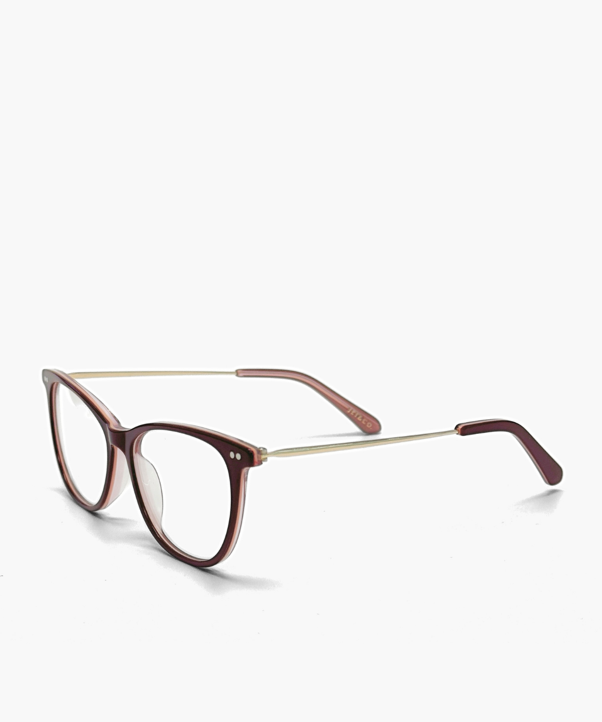 Camellia - Burgundy Cat-Eye Eyeglasses | Jei & Co.