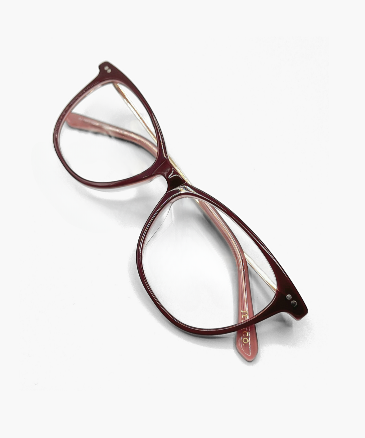 Camellia - Burgundy Cat-Eye Eyeglasses | Jei & Co.