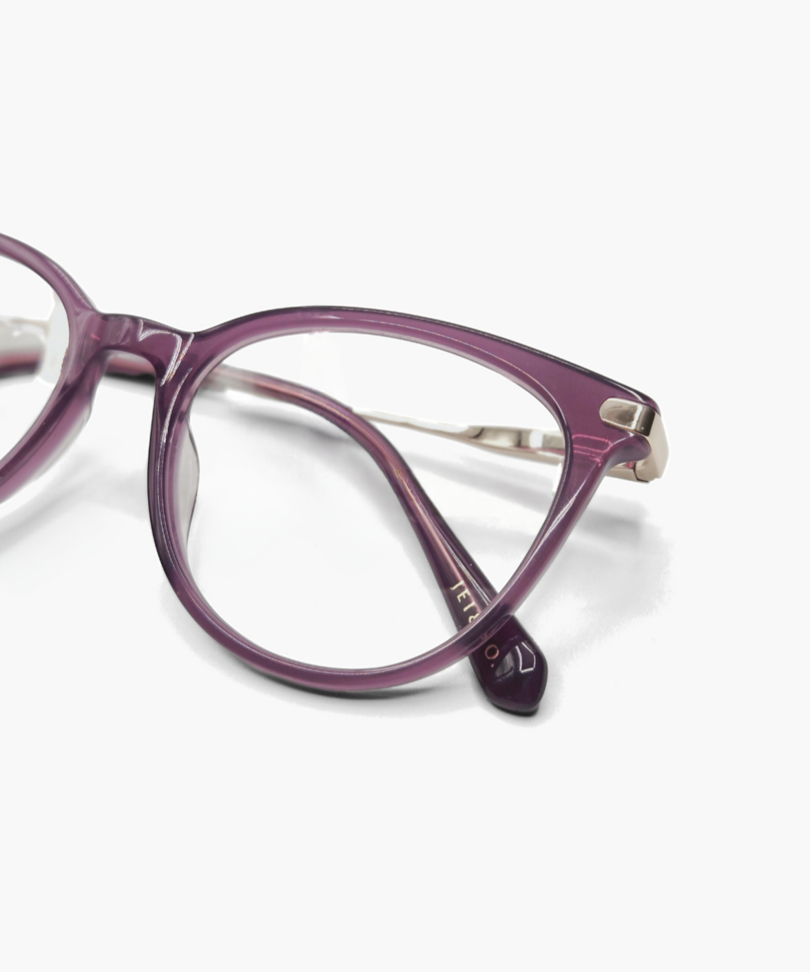 Zinnia - Purple Acetate Round Eyeglasses | Jei & Co.