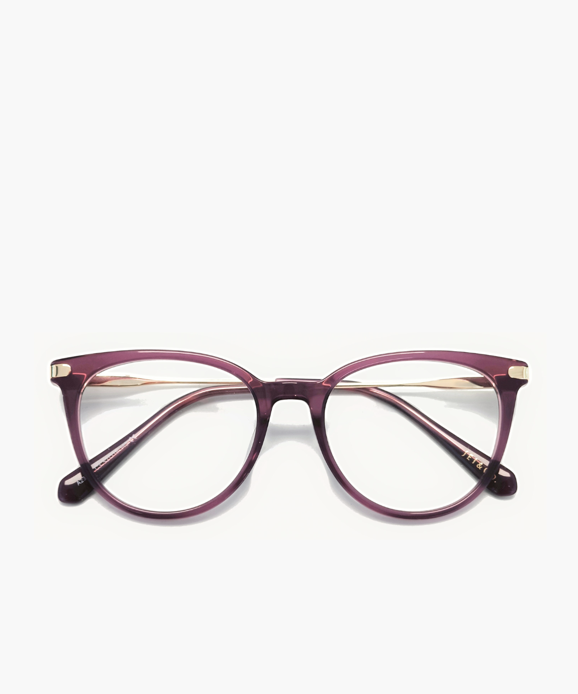 Zinnia - Purple Acetate Round Eyeglasses | Jei & Co.