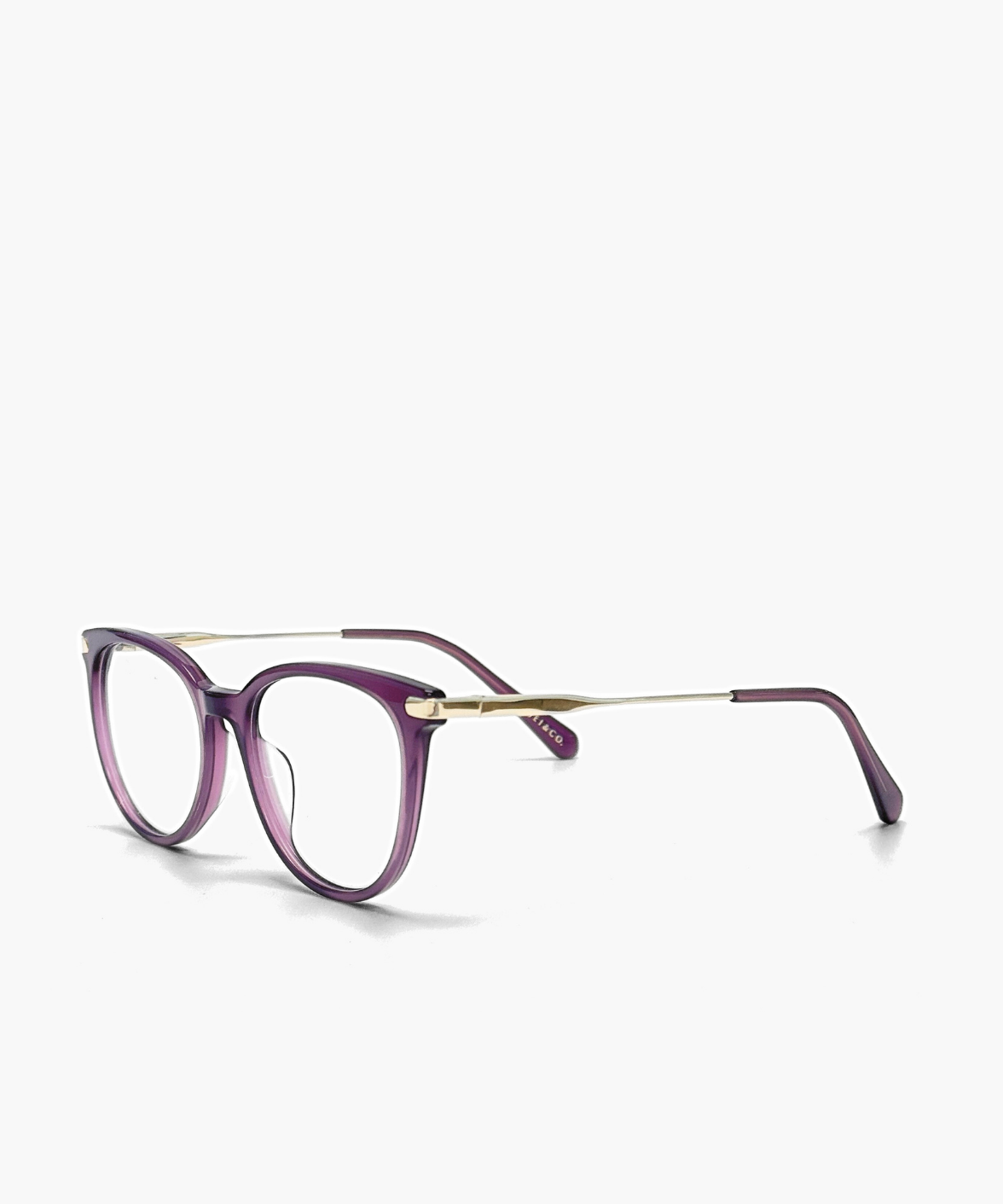 Zinnia - Purple Acetate Round Eyeglasses | Jei & Co.