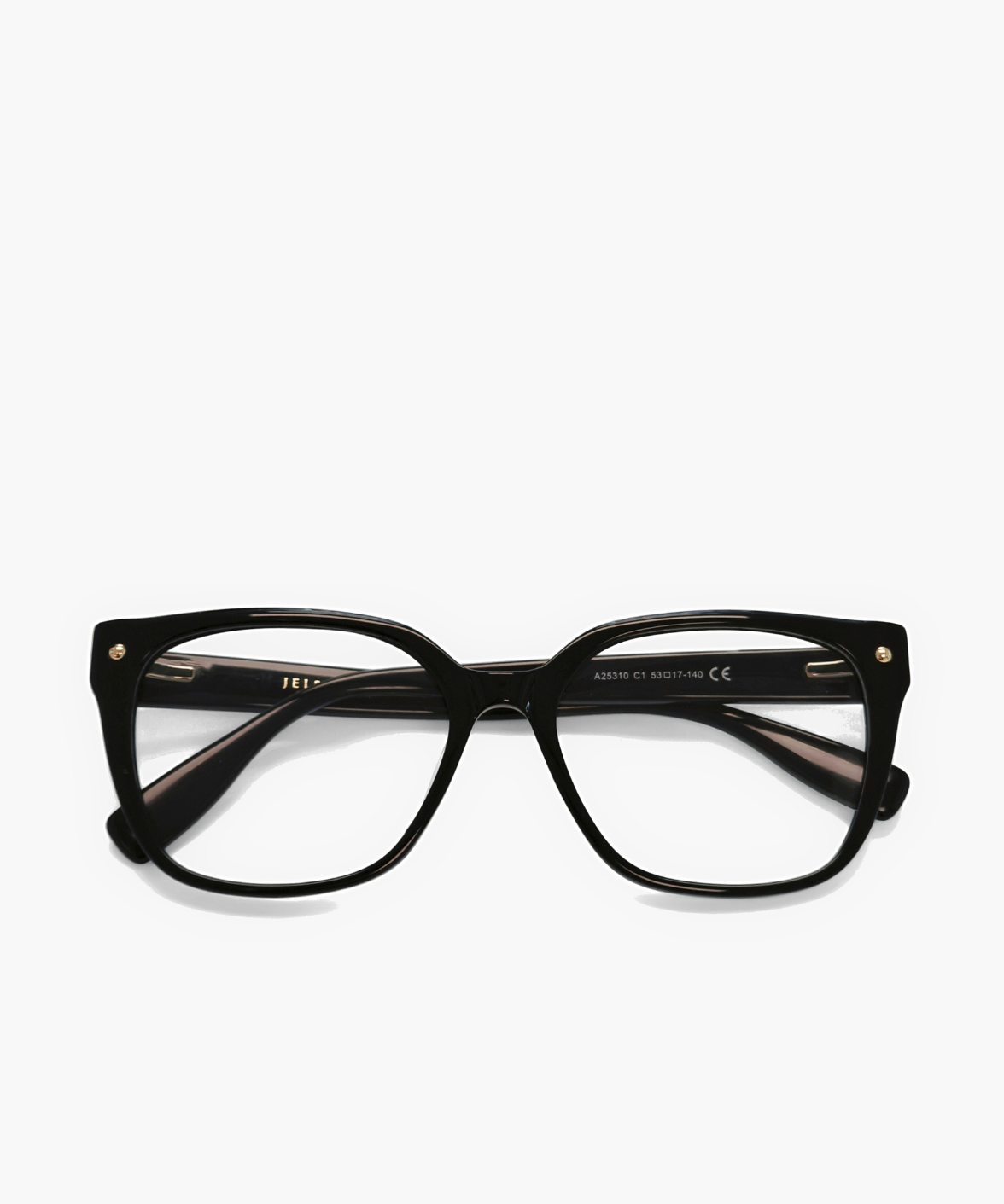 Iris - Women's Acetate Black Cat-Eye Eyeglasses | Jei & Co.