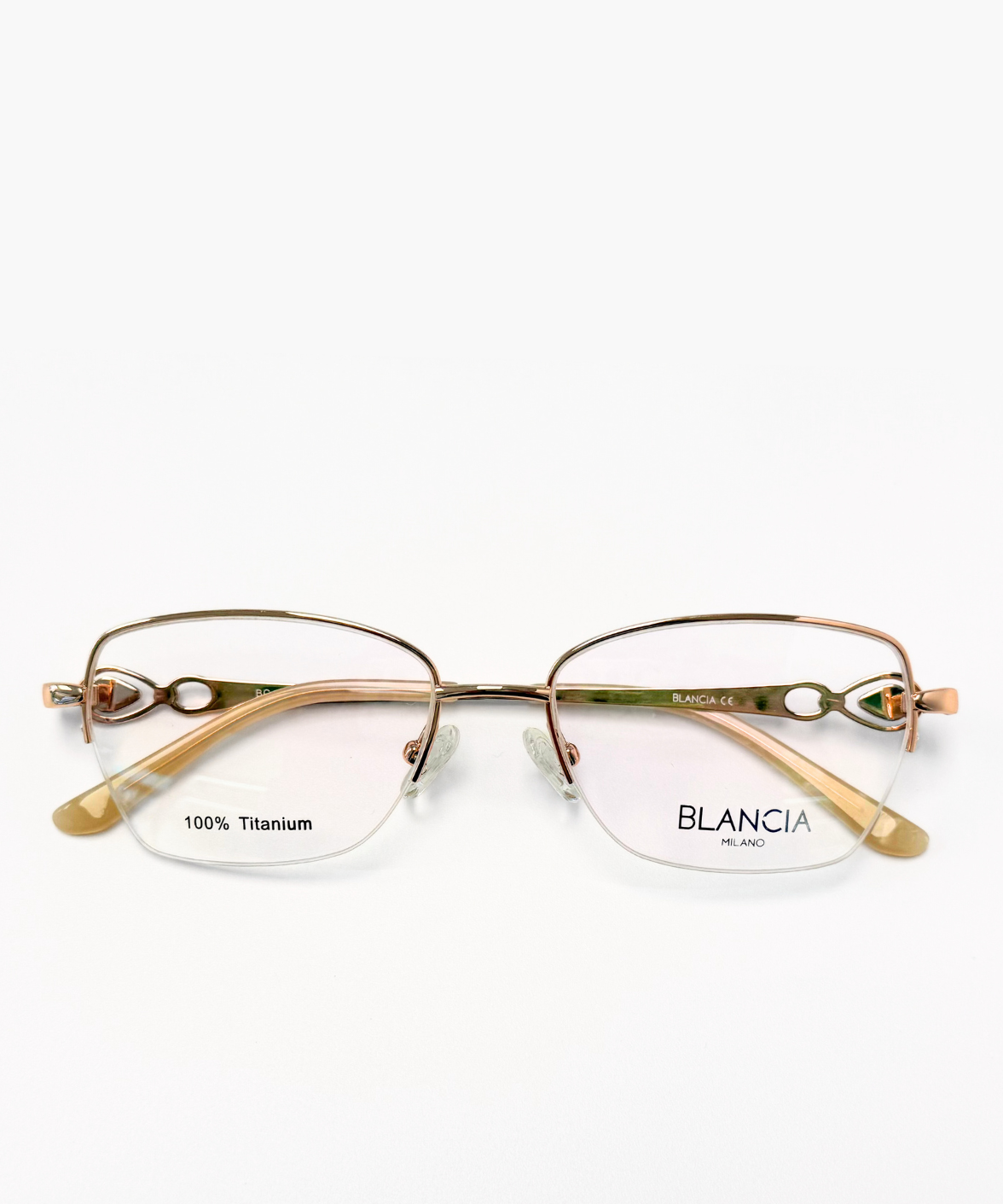 Blancia Titanium Semi-Rimless Eyeglasses BC426 | Jei & Co. Optics