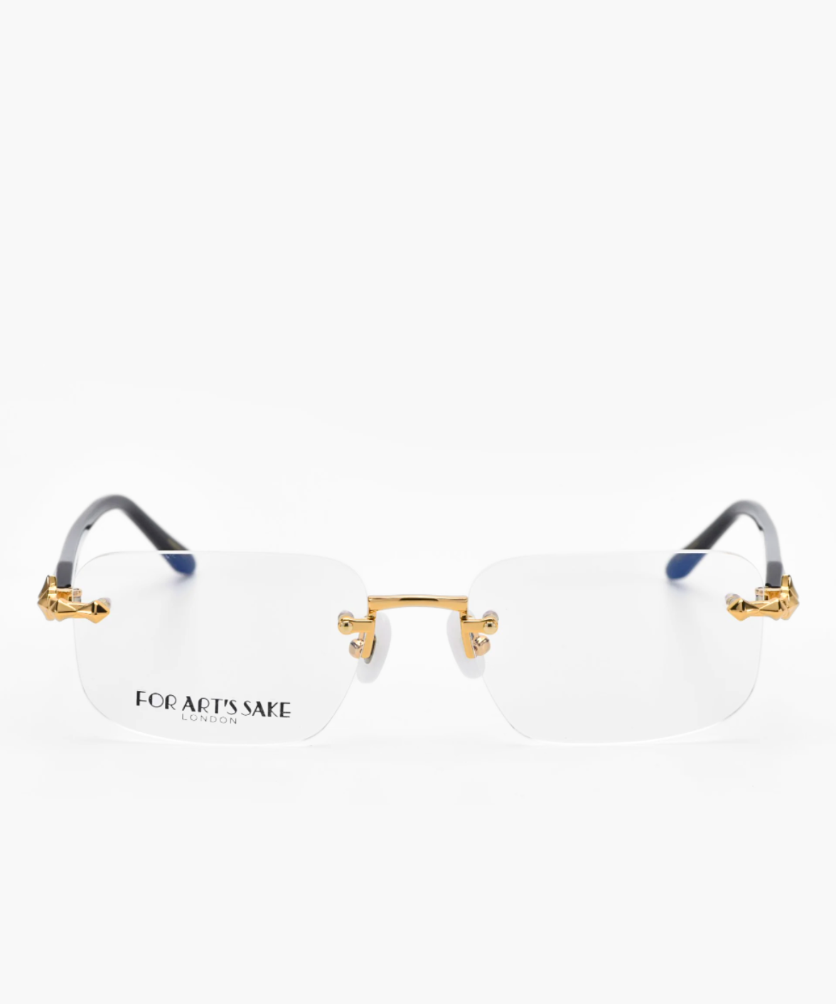 Claremont For Art's Sake Blue Blocker Rimless Eyeglasses