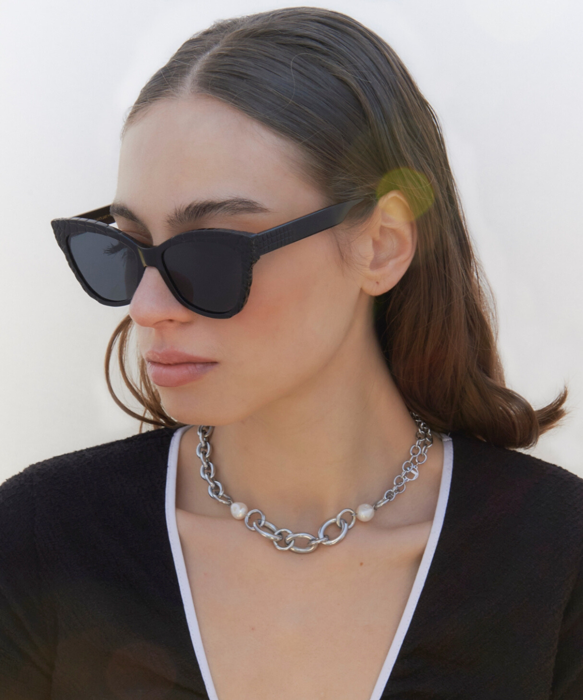 For Art's Sake Crocodile Cat-Eye Sunglasses | Jei & Co. Optics