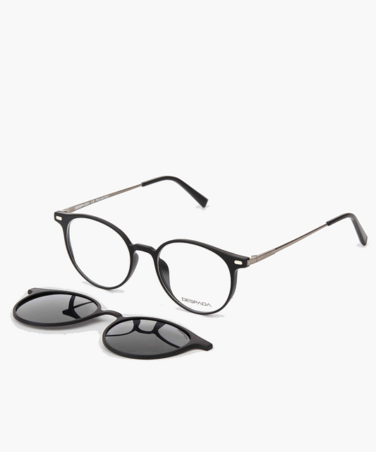 Despada DS5234 Round Polarized Clip-on Eyeglasses | Jei & Co. Optics