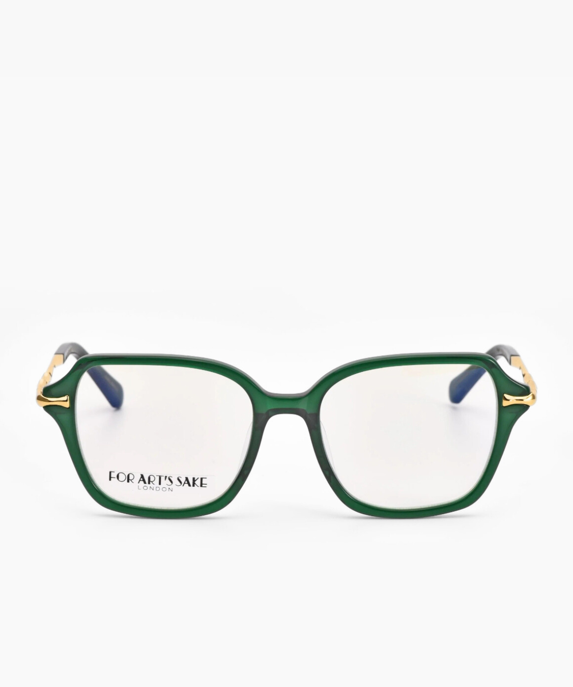 For Art's Sake Delight - Square Blue Block Eyeglasses | Jei & Co. Optics