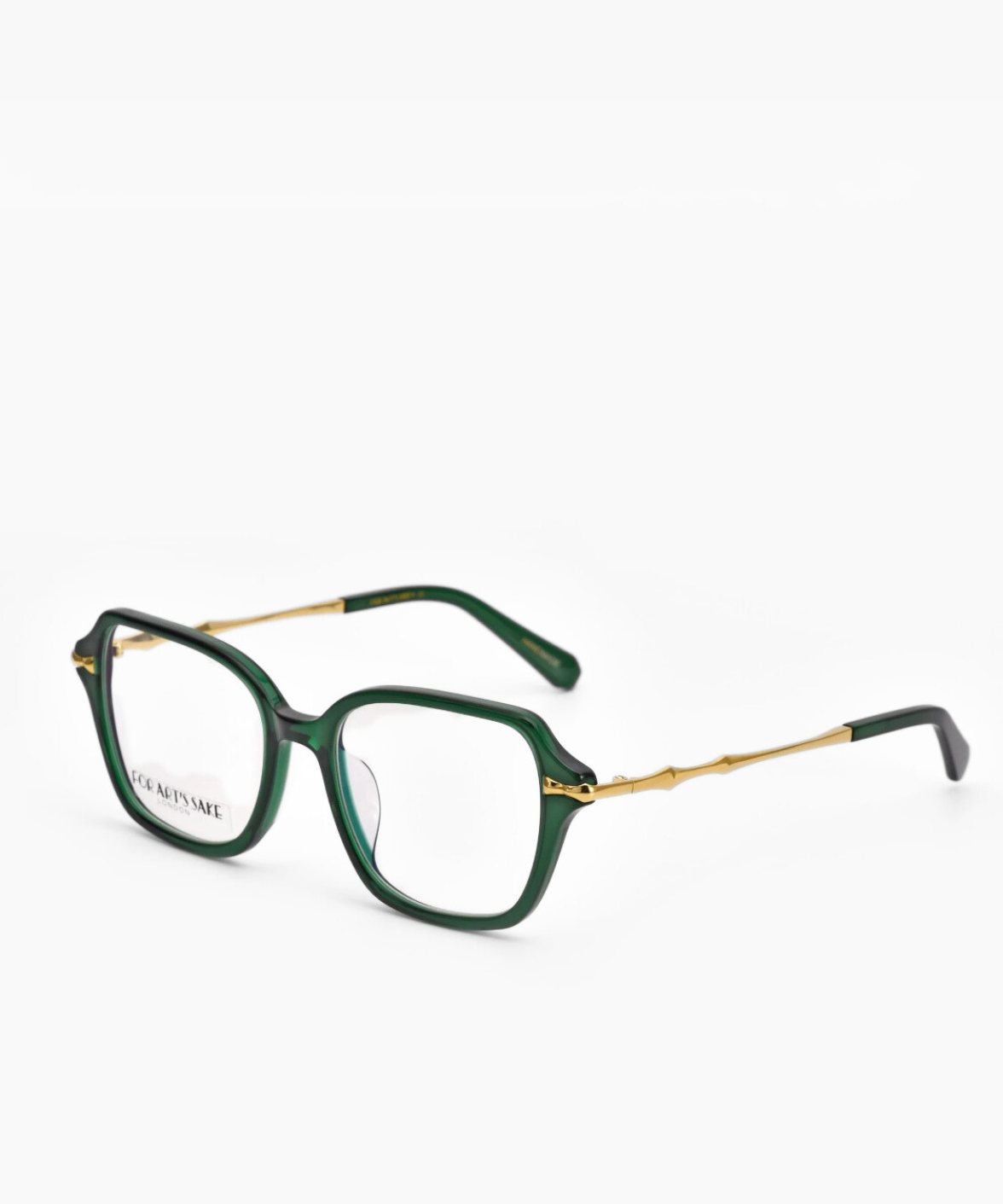 For Art's Sake Delight - Square Blue Block Eyeglasses | Jei & Co. Optics