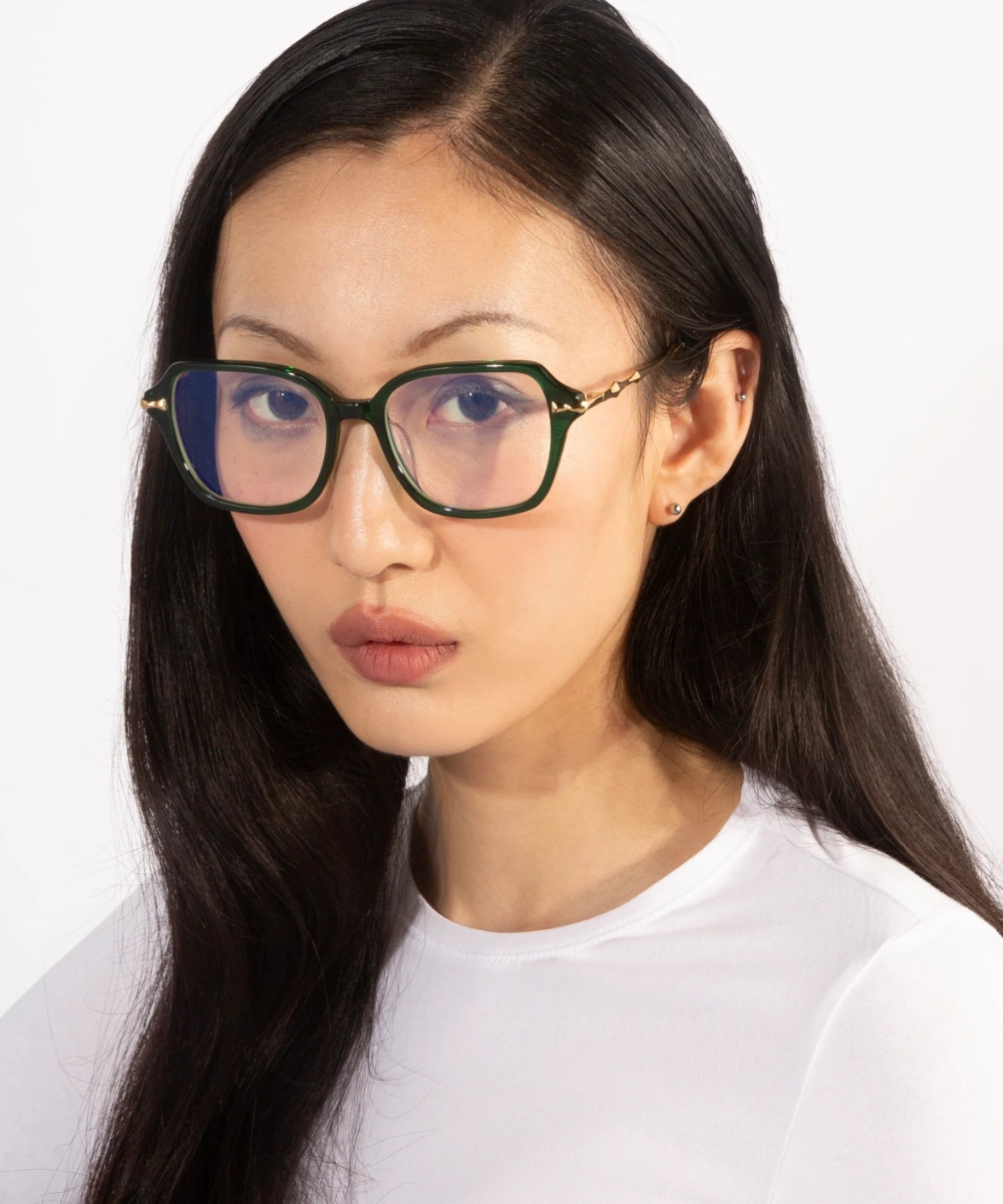 For Art's Sake Delight - Square Blue Block Eyeglasses | Jei & Co. Optics