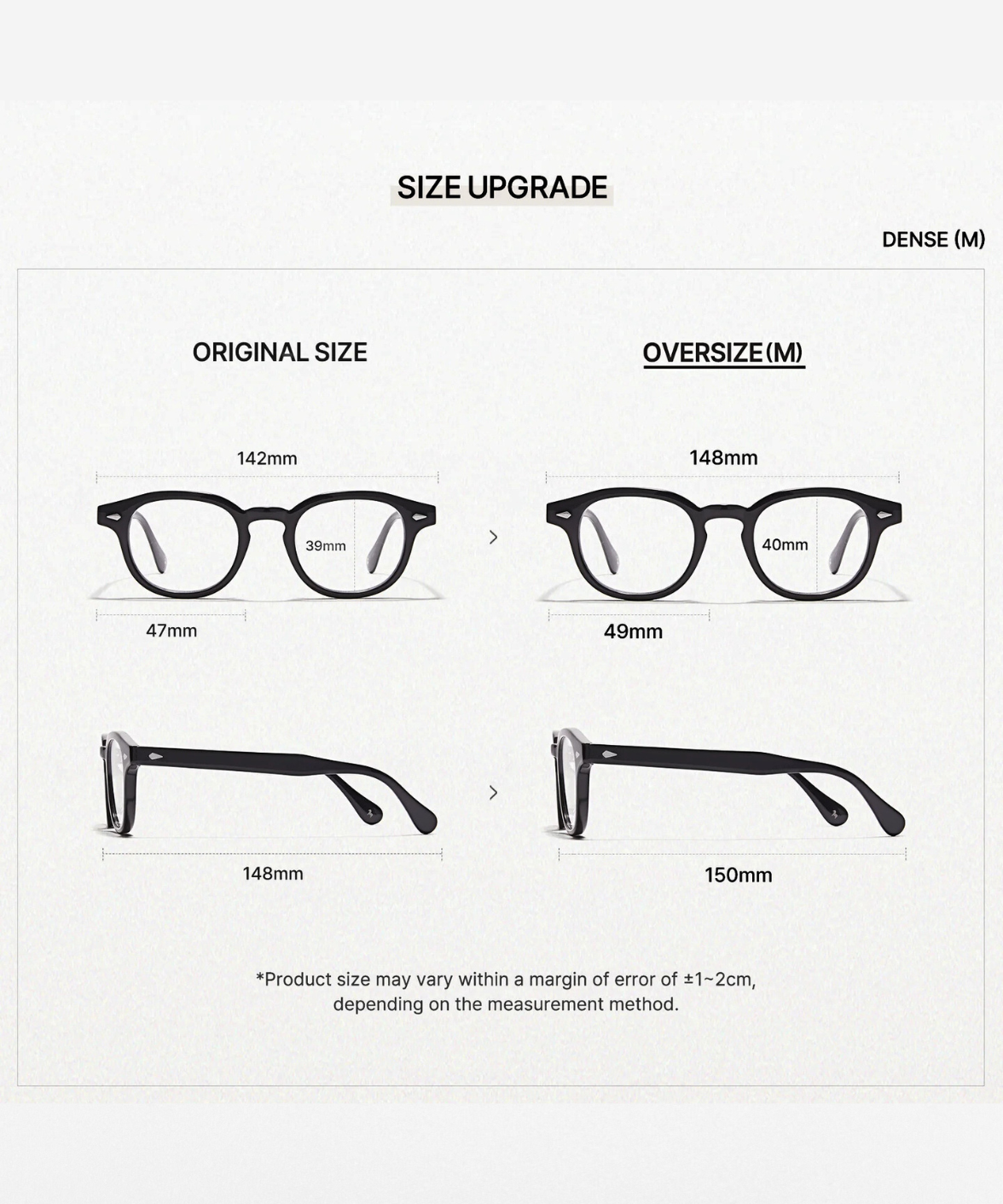 Dense(M)-Carin Acetate Vintage Eyeglasses | Korean Eyewear | Jei & Co. Optics
