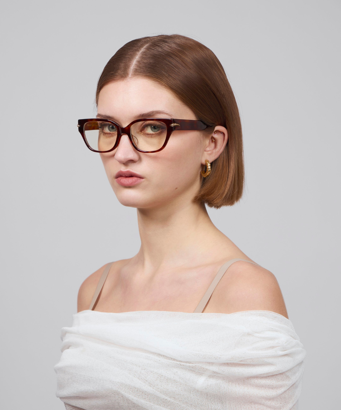 Eros For Art's Sake Tortoiseshell Cat-Eye Blue Light Glasses
