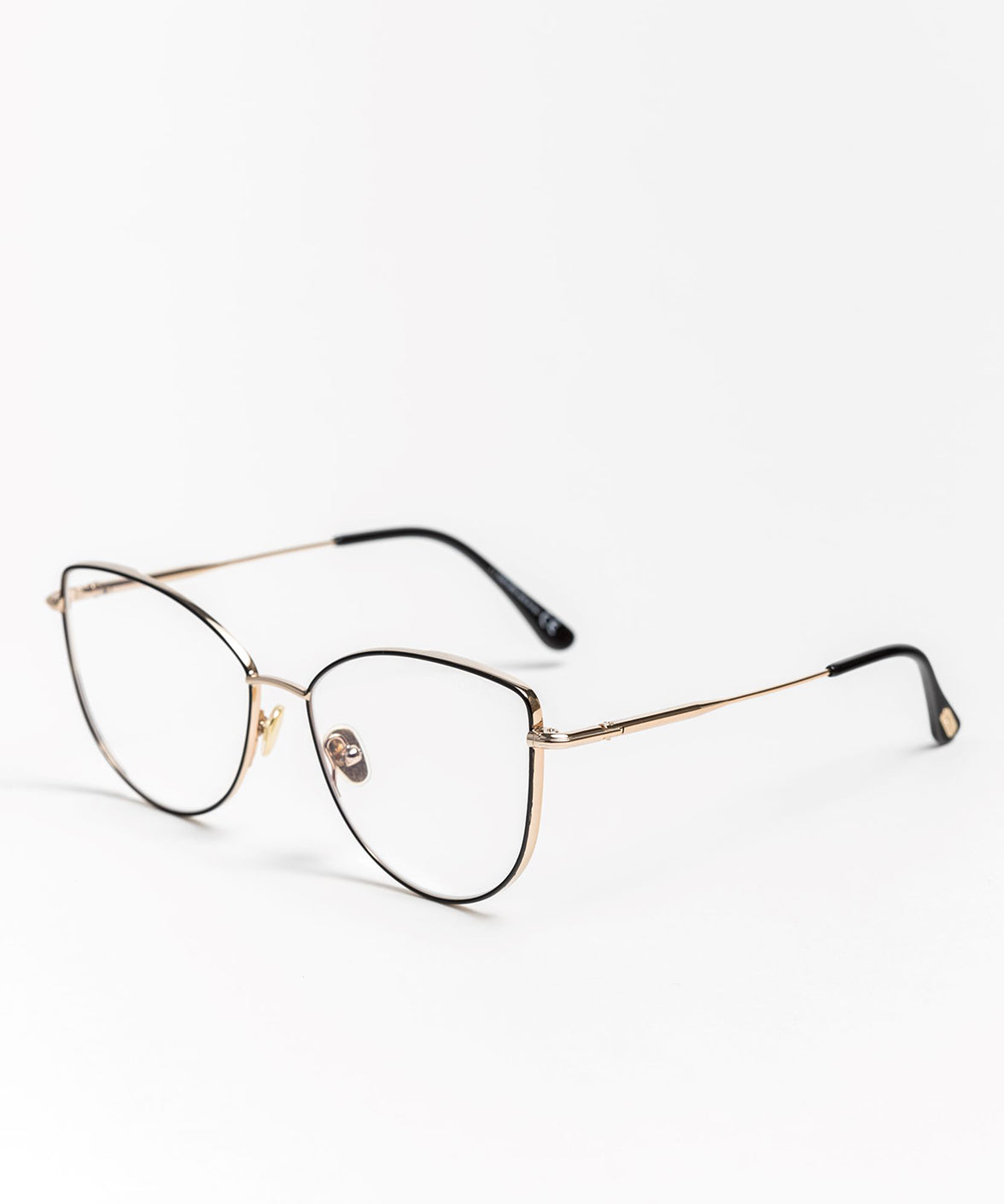 Tom Ford FT5667-B Optics Eyeglasses Black/Gold | Jei & Co. Optics