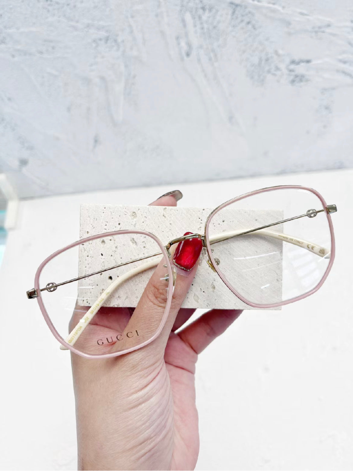 Gucci GG1197OA Eyeglasses Pink | Jei & Co. Optics