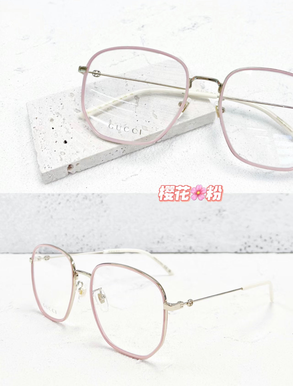 Gucci GG1197OA Eyeglasses Pink | Jei & Co. Optics