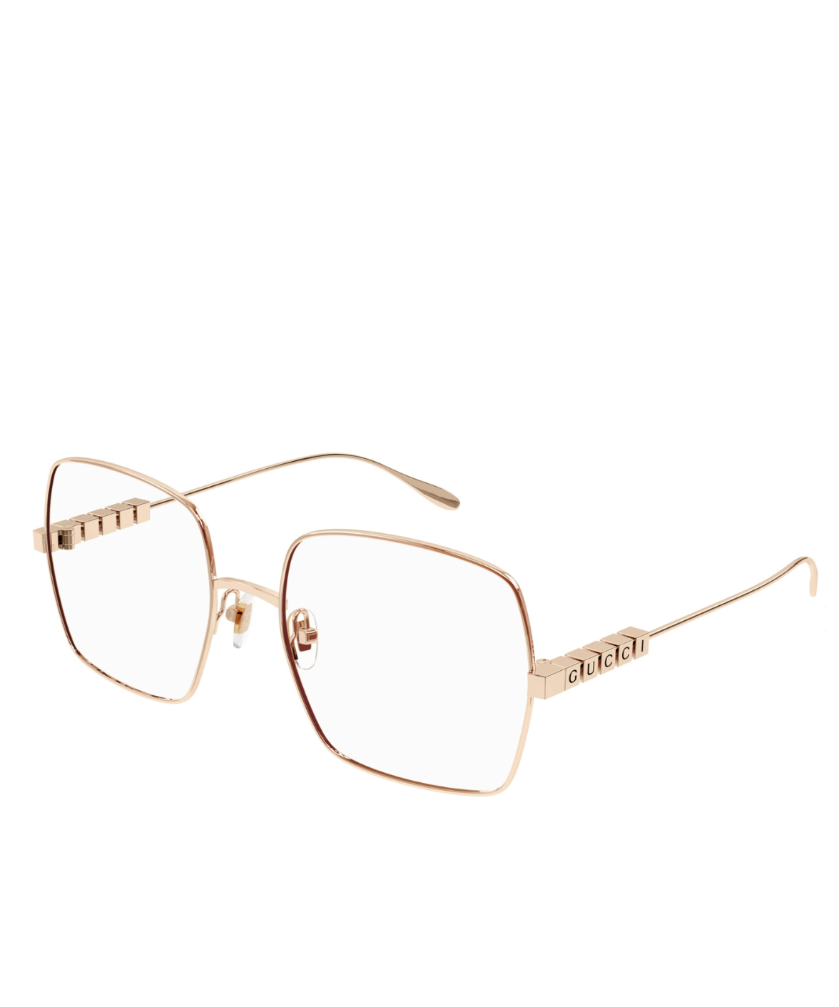 Gucci GG1434O Eyeglasses Rose Gold | Jei & Co. Optics