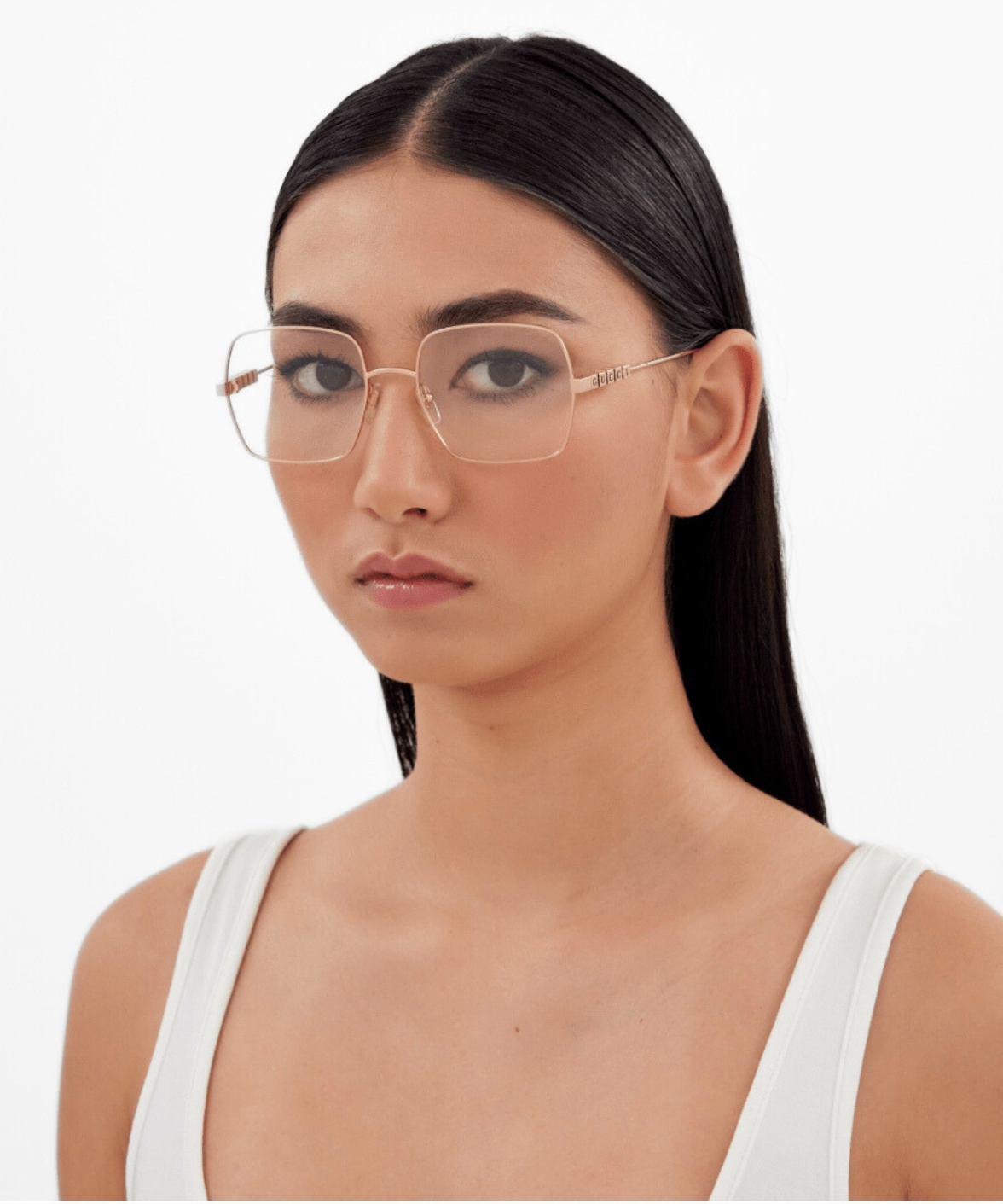 Gucci GG1434O Eyeglasses Rose Gold | Jei & Co. Optics