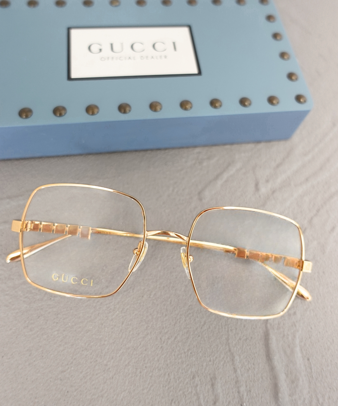 Gucci GG1434O Eyeglasses Rose Gold | Jei & Co. Optics