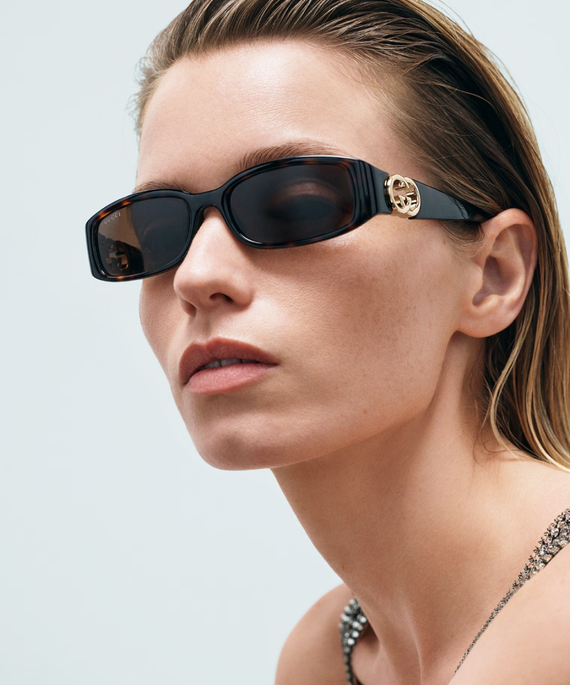 GG1661S Gucci Oval Narrow Sunglasses | Jei & Co. Optics