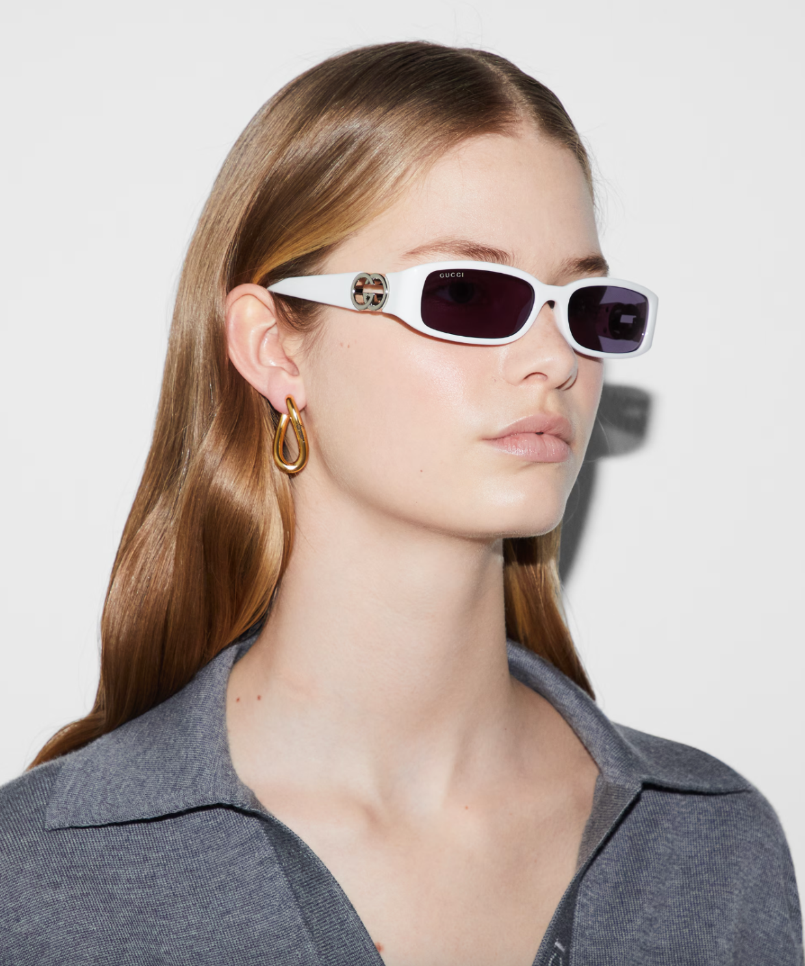 GG1661S Gucci Oval Narrow Sunglasses | Jei & Co. Optics