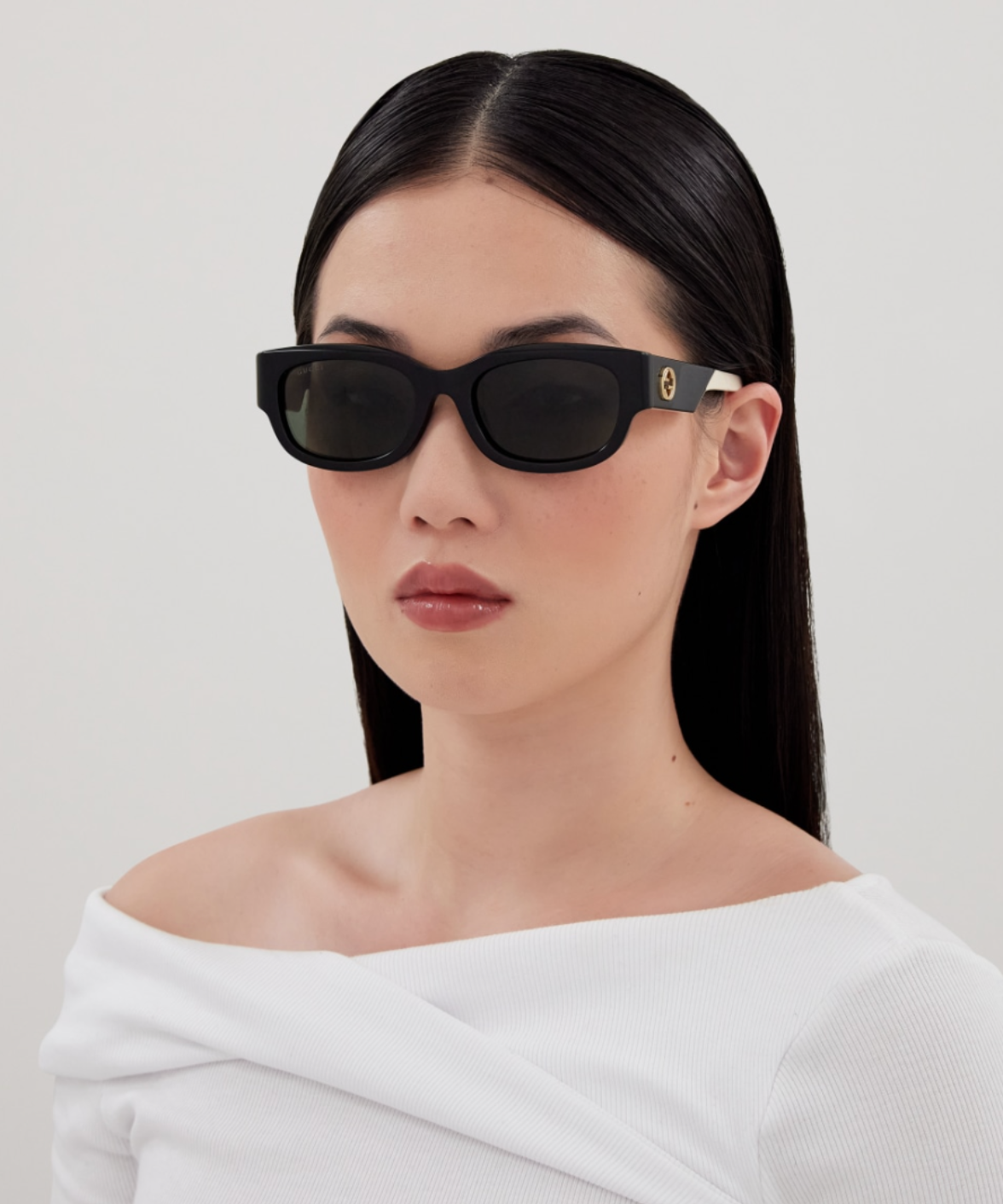 GG1667SK Gucci Dual-Tone Cat-Eye Sunglasses | Jei & Co. Optics