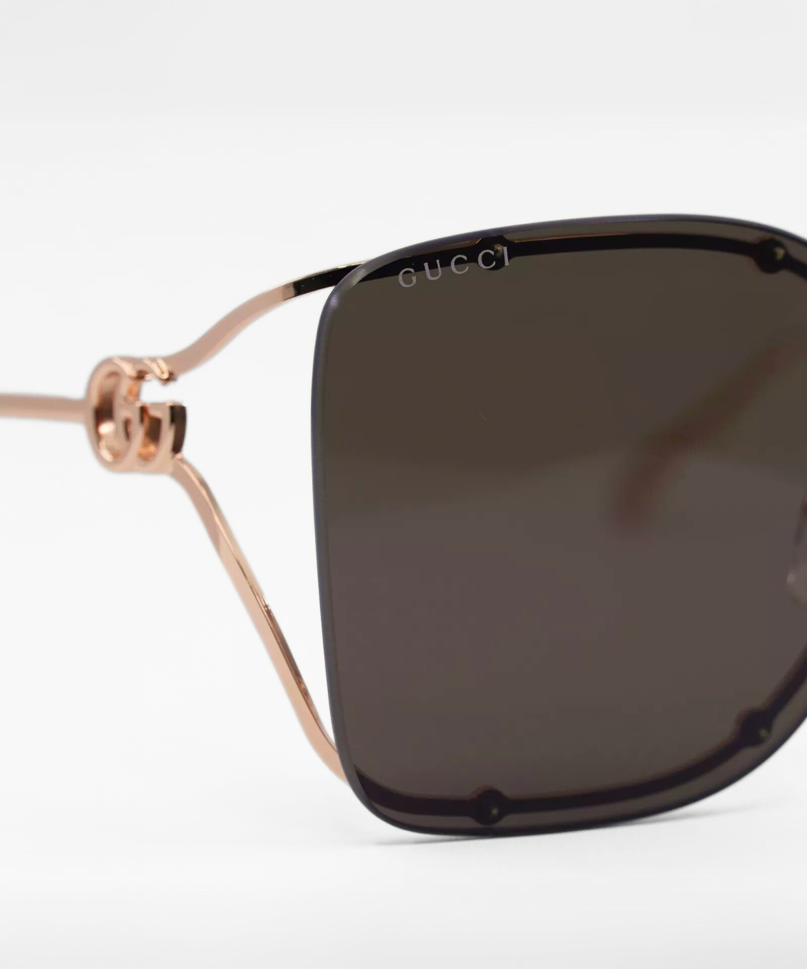 GG1713SA Gucci Oversized Rimless Sunglasses | Jei & Co. Optics