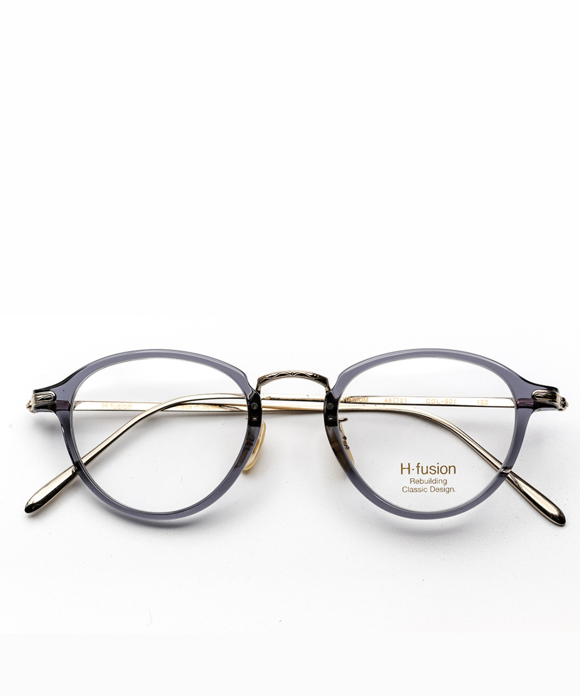 H fusion HF-122 Optics Eyeglasses Grey/Tortise | Jei & Co. Optics