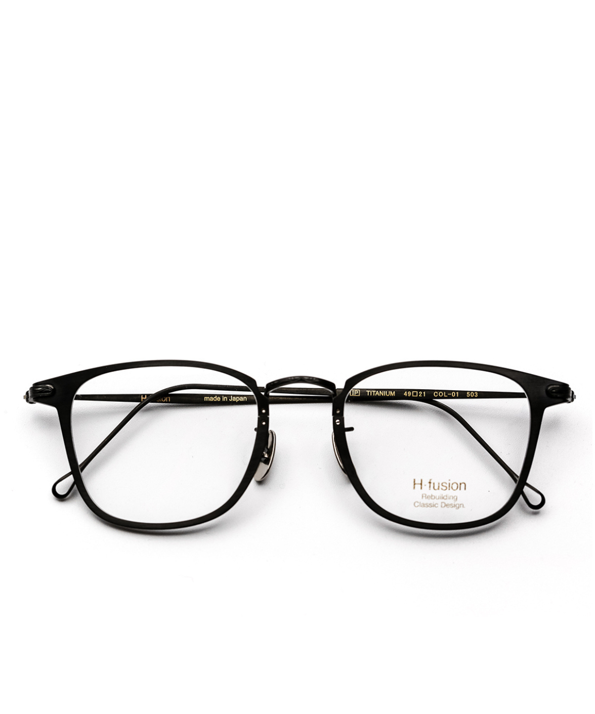 H fusion HF-503 Optics Eyeglasses Black | Jei & Co. Optics