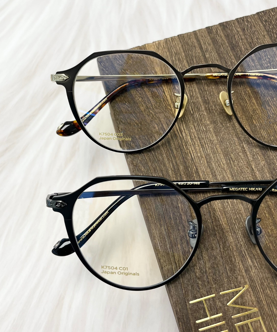 K7504 MEGATEC HIKARI Titanium Eyeglasses | Japanese Eyewear