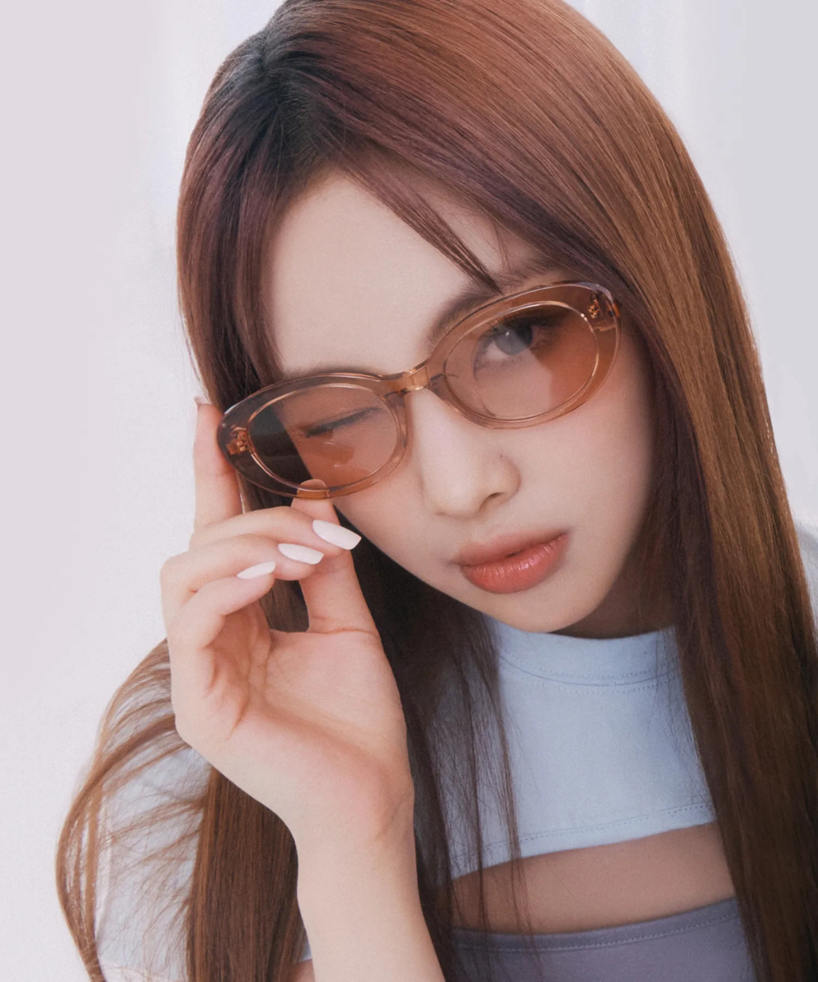 Kristen R - Carin Oval Sunglasses | Korean Eyewear | Jei & Co. Optics