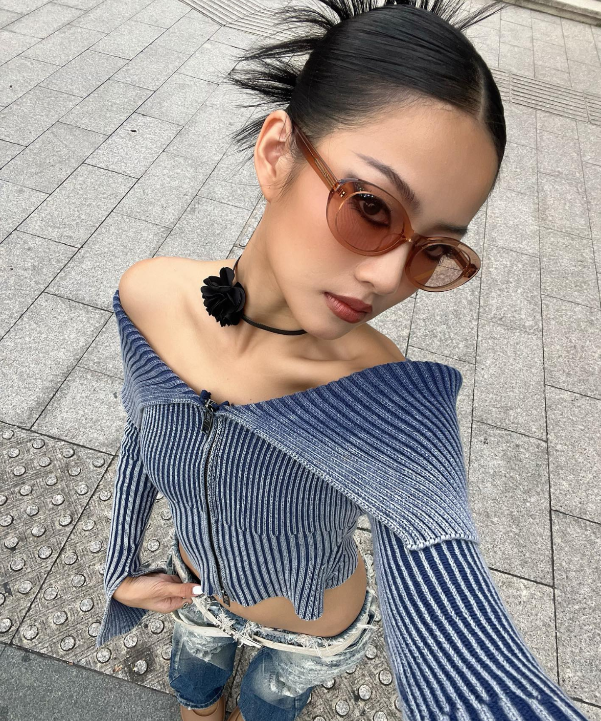 Kristen R - Carin Oval Sunglasses | Korean Eyewear | Jei & Co. Optics