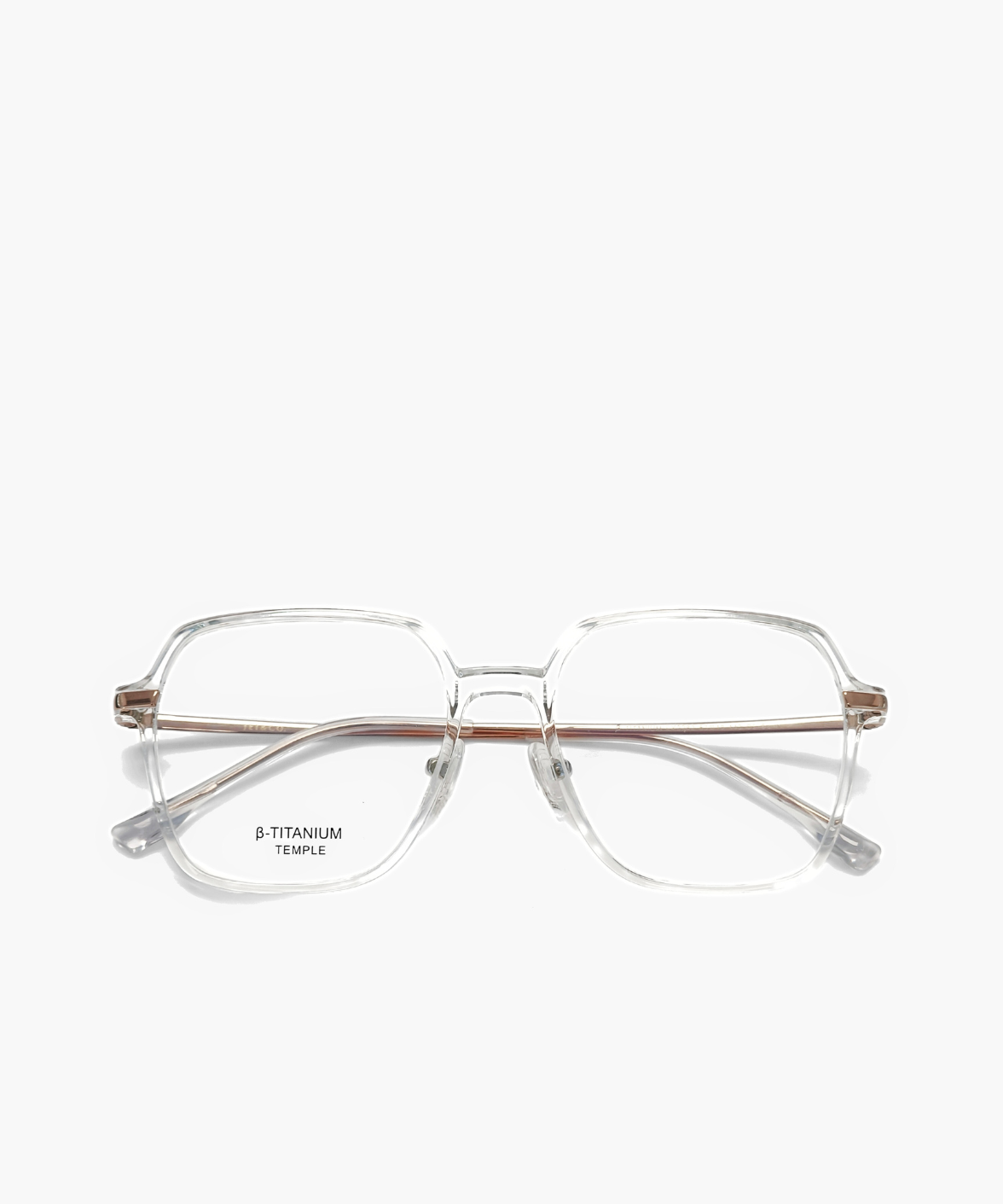 Basil - Feather Light Titanium Square Eyeglasses | Jei & Co.