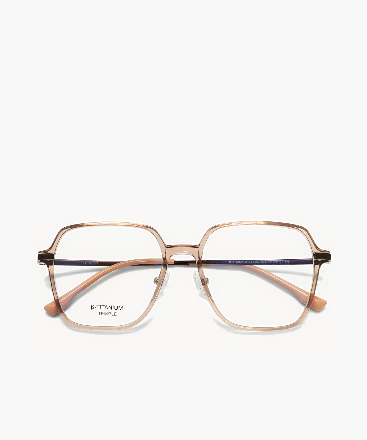 Basil - Feather Light Titanium Square Eyeglasses | Jei & Co.