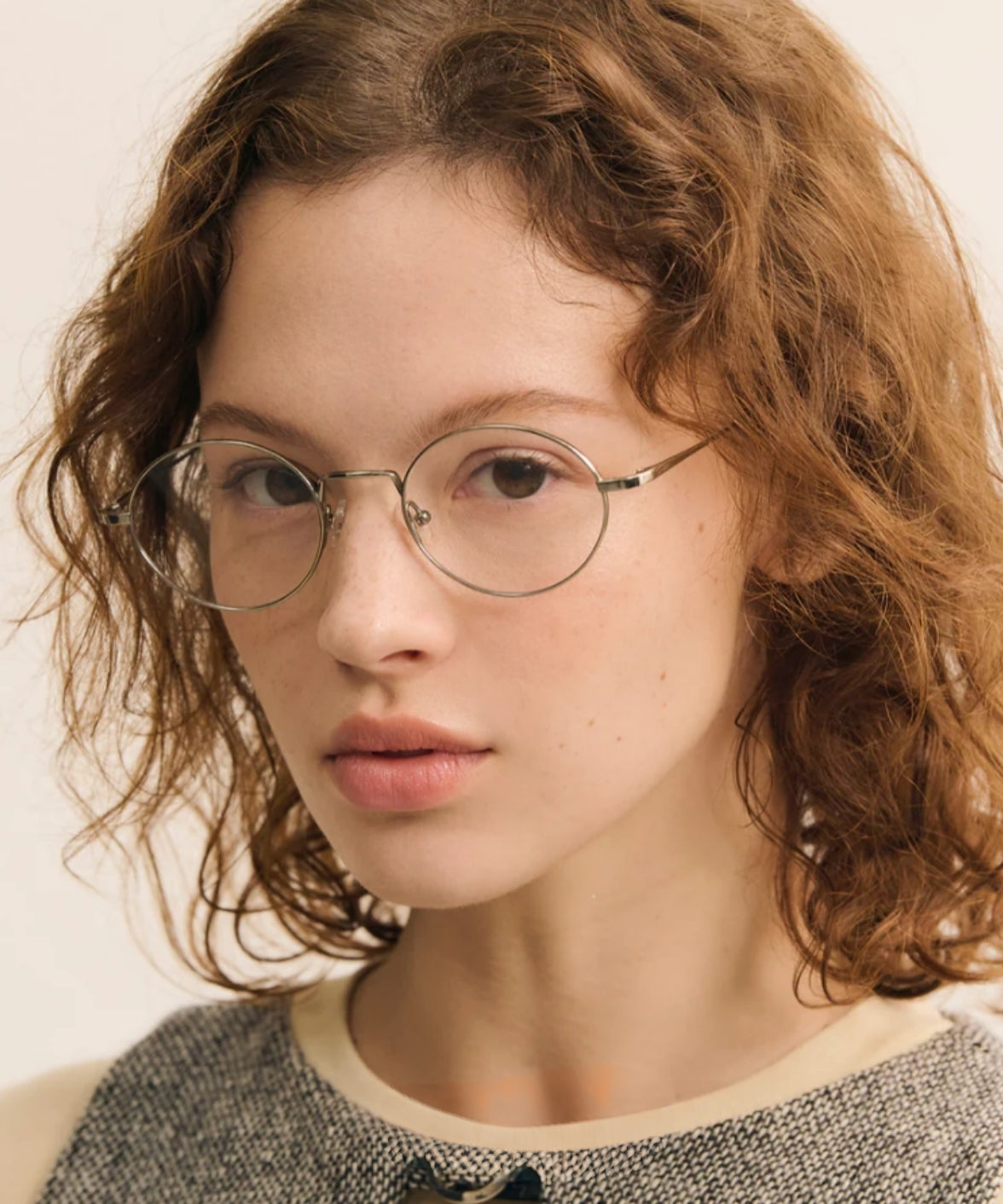 Lika O - Carin Titanium Oval Eyeglasses | Korean Eyewear | Jei & Co. Optics