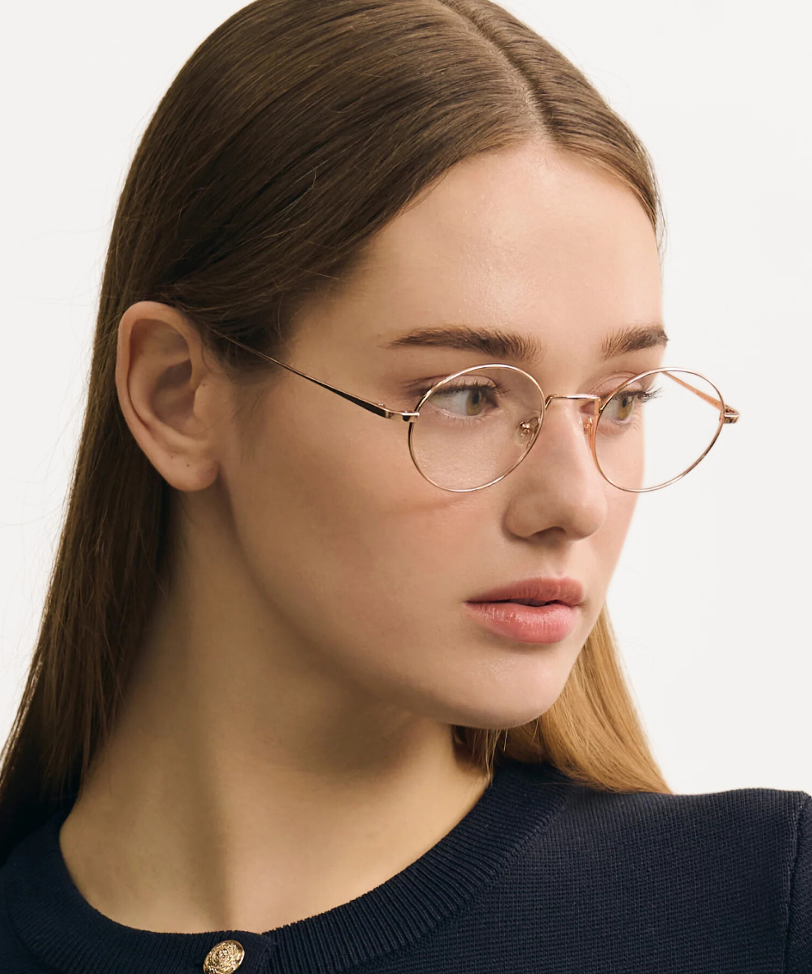 Lika O - Carin Titanium Oval Eyeglasses | Korean Eyewear | Jei & Co. Optics