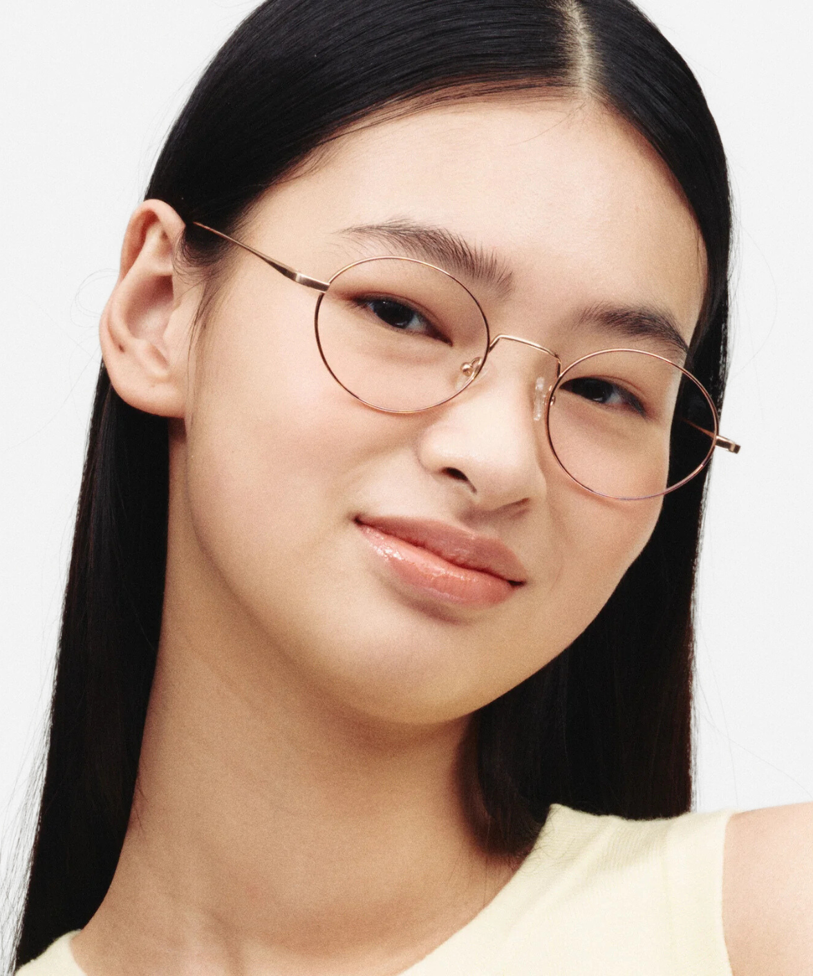 Lika O - Carin Titanium Oval Eyeglasses | Korean Eyewear | Jei & Co. Optics