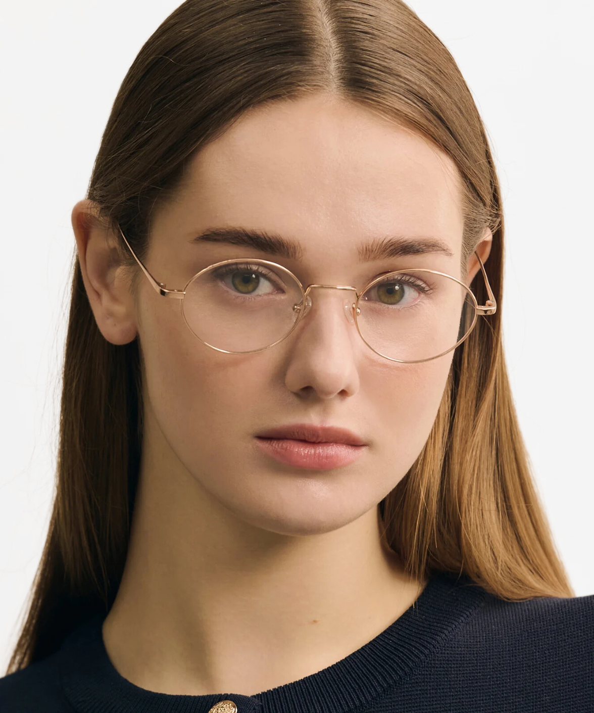 Lika O - Carin Titanium Oval Eyeglasses | Korean Eyewear | Jei & Co. Optics