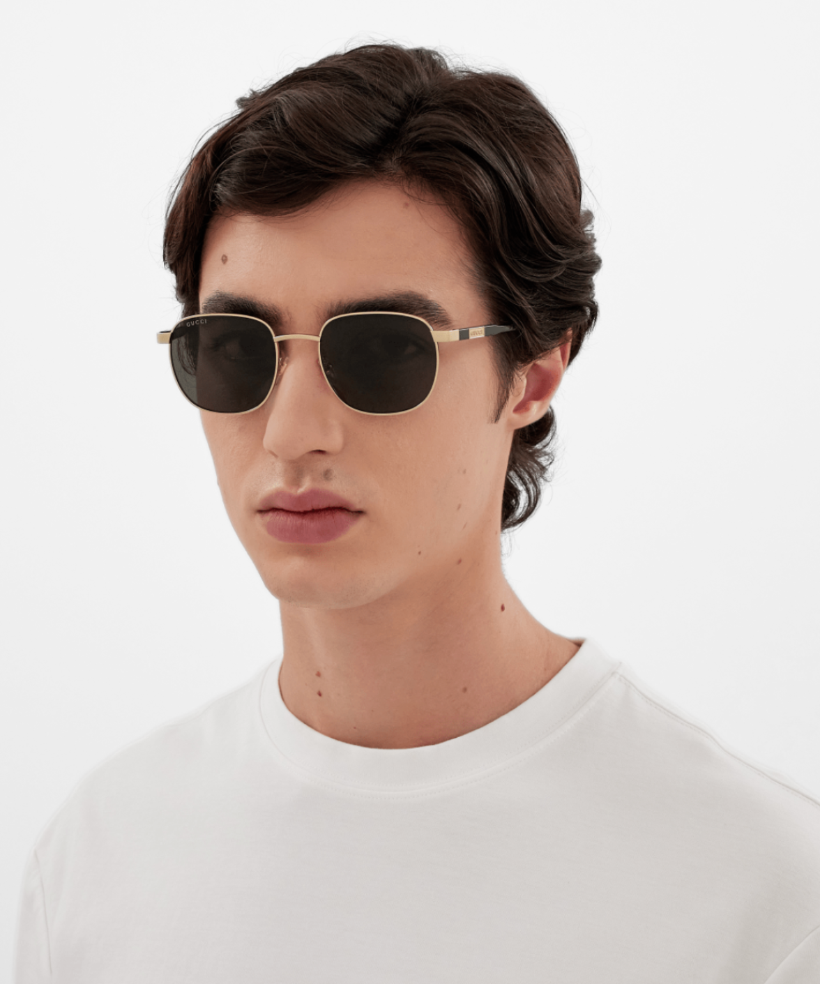 GG1799S Gucci Men's Squoval Metal Sunglasses | Jei & Co. Optics