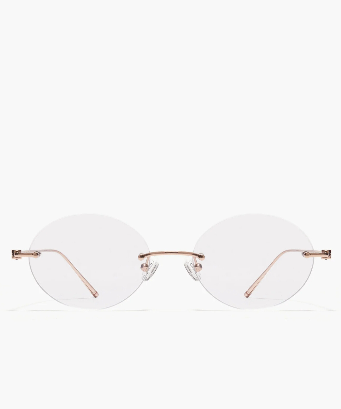 Carin Sienna R+ Oval Rimless Eyeglasses | Jei & Co. Optics