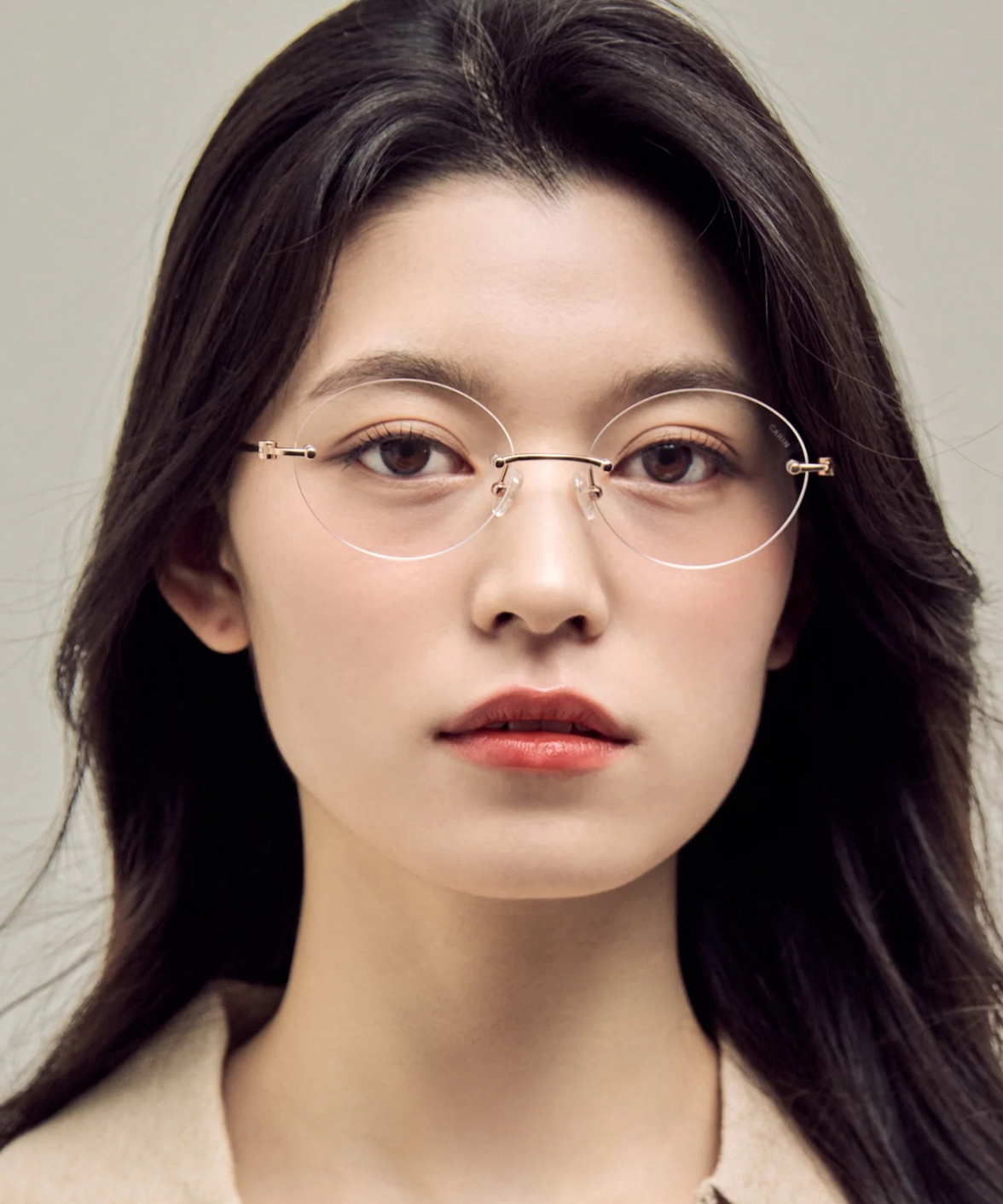 Carin Sienna R+ Oval Rimless Eyeglasses | Jei & Co. Optics