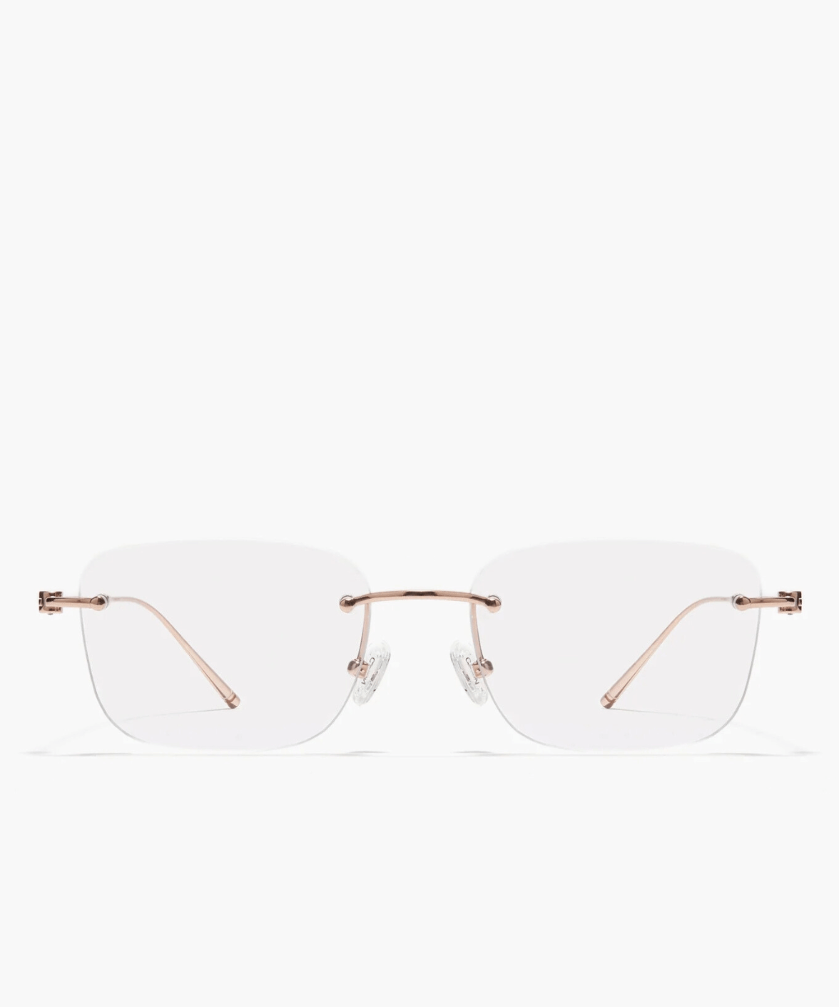 Carin Rimless Blue Light Eyeglasses Sienna S+ | Jei & Co. Optics