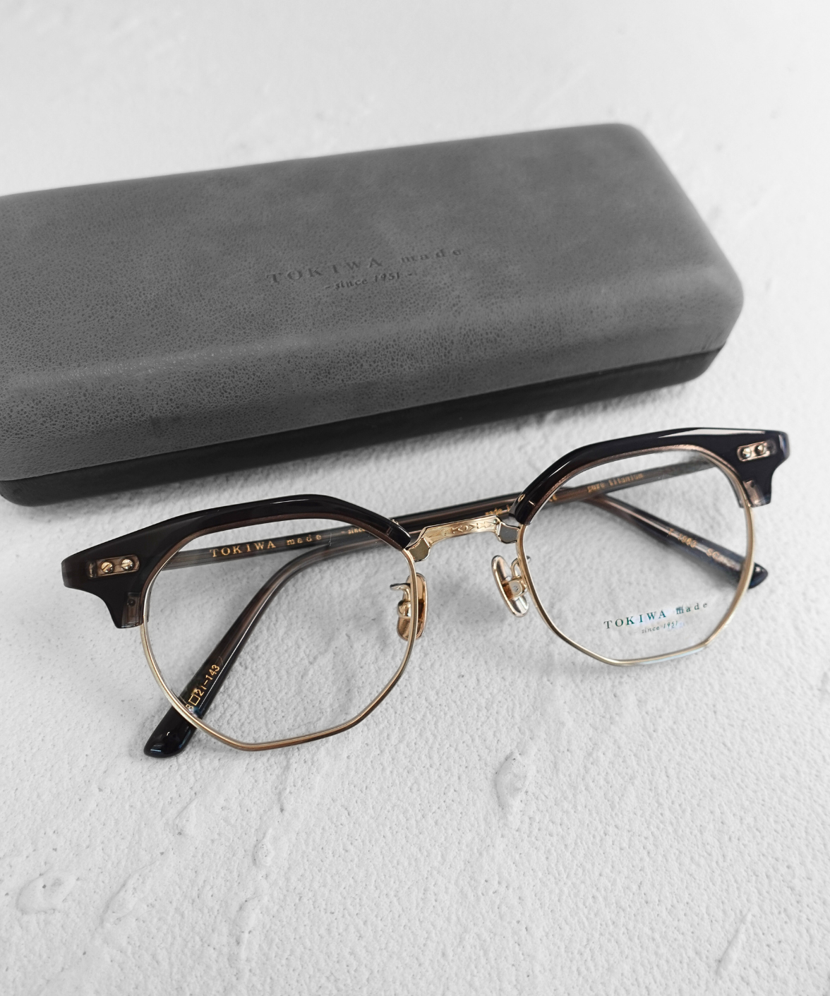 T-1963 TOKIWA made Eyeglasses | Japanese Handmade Titanium Frames | Jei & Co. Optics