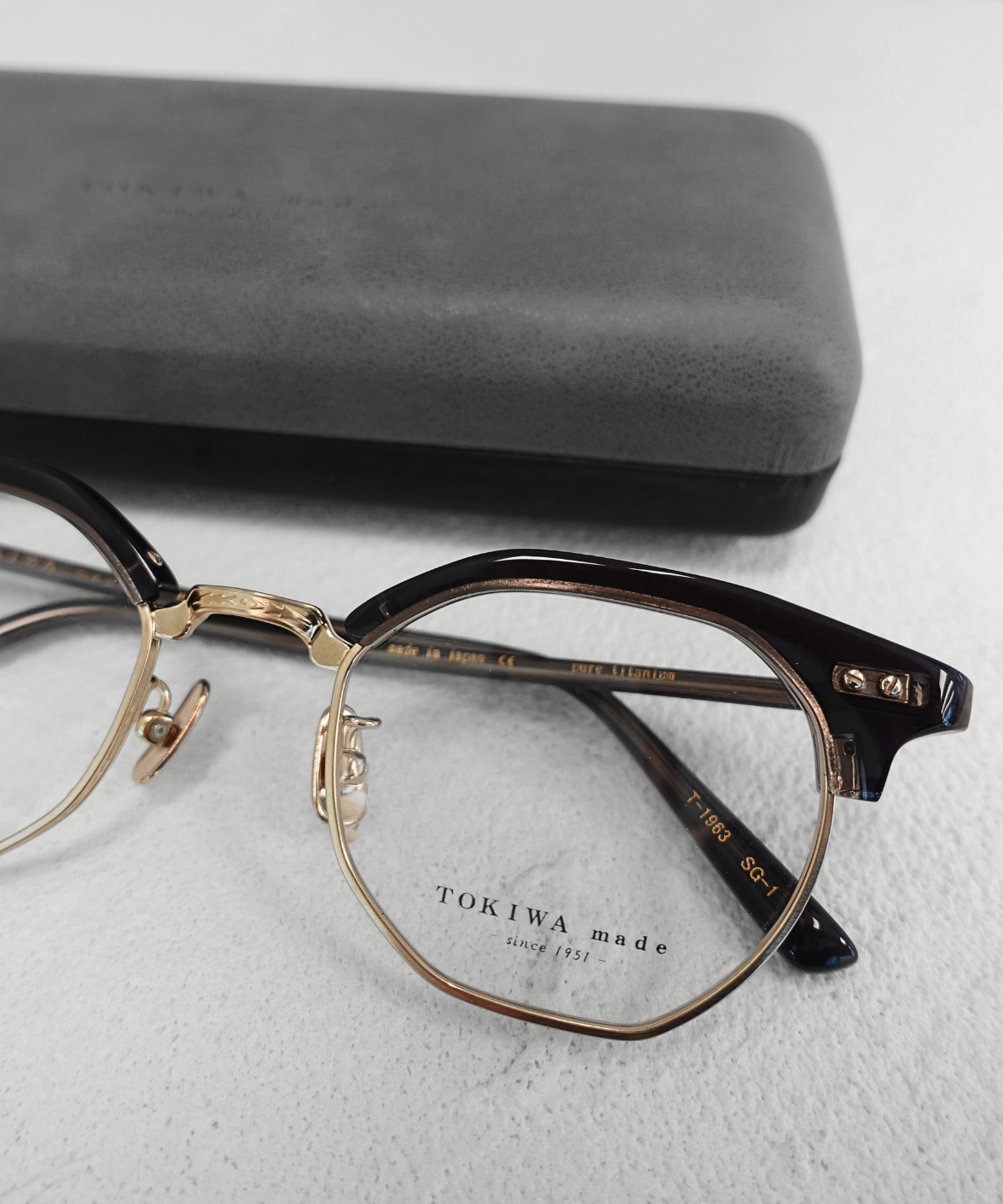 T-1963 TOKIWA made Eyeglasses | Japanese Handmade Titanium Frames | Jei & Co. Optics