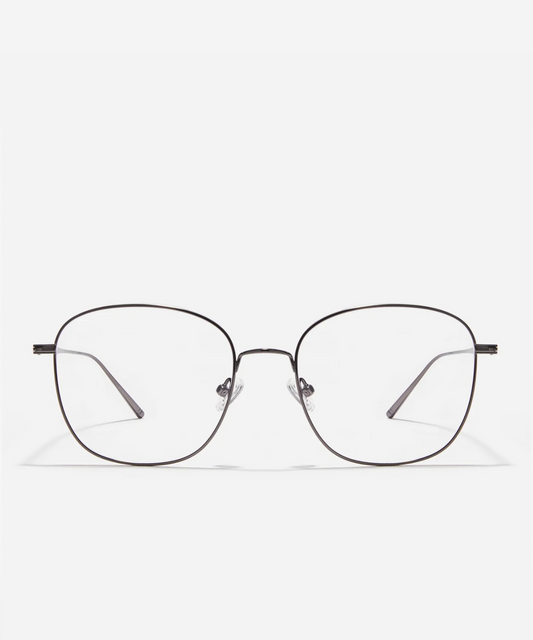 Teo - Carin Titanium Squoval Eyelgasses | Korean Eyewear | Jei & Co. Optics