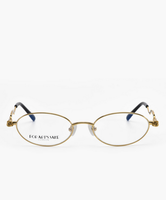 Thorn For Art's Sake Blue Blocker Oval Eyeglasses