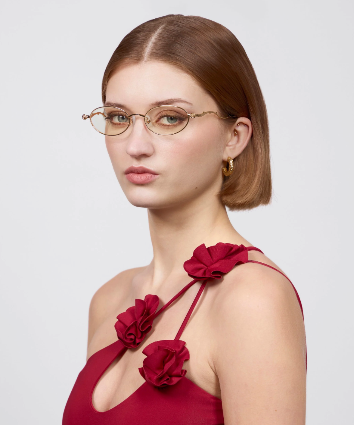 Thorn For Art's Sake Blue Blocker Oval Eyeglasses