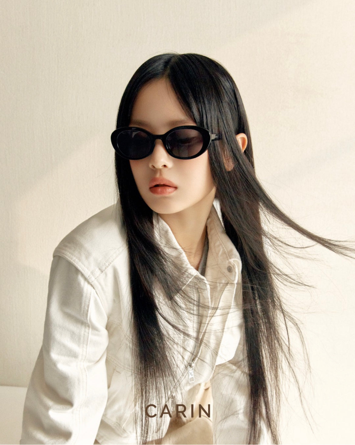 Kristen R - Carin Oval Sunglasses | Korean Eyewear | Jei & Co. Optics