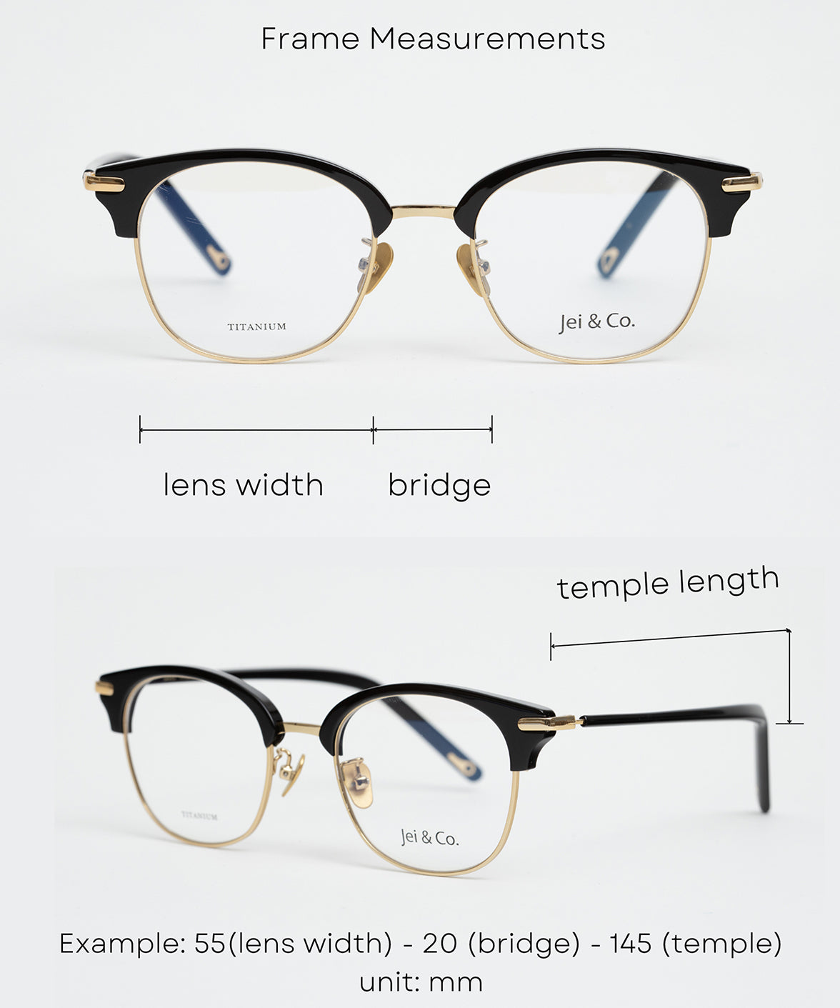 Absolute 605 - Stylish & Affordable Titanium Eyeglasses | Premium Quality Frames by Jei & Co. | Jei & Co. Optics