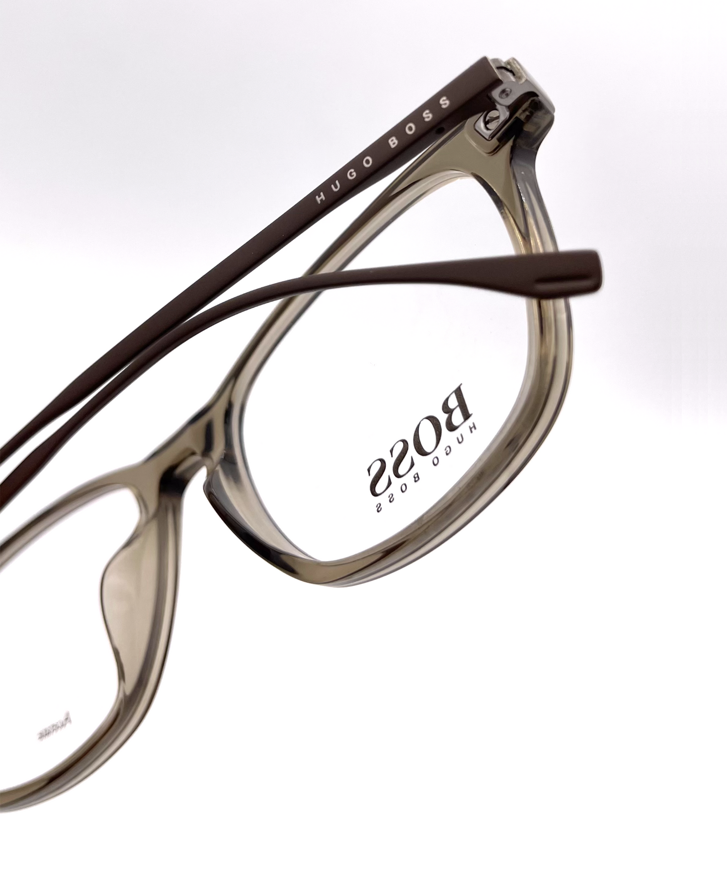 BOSS 0989 Optics Eyeglasses Brown/Grey | Jei & Co. Optics