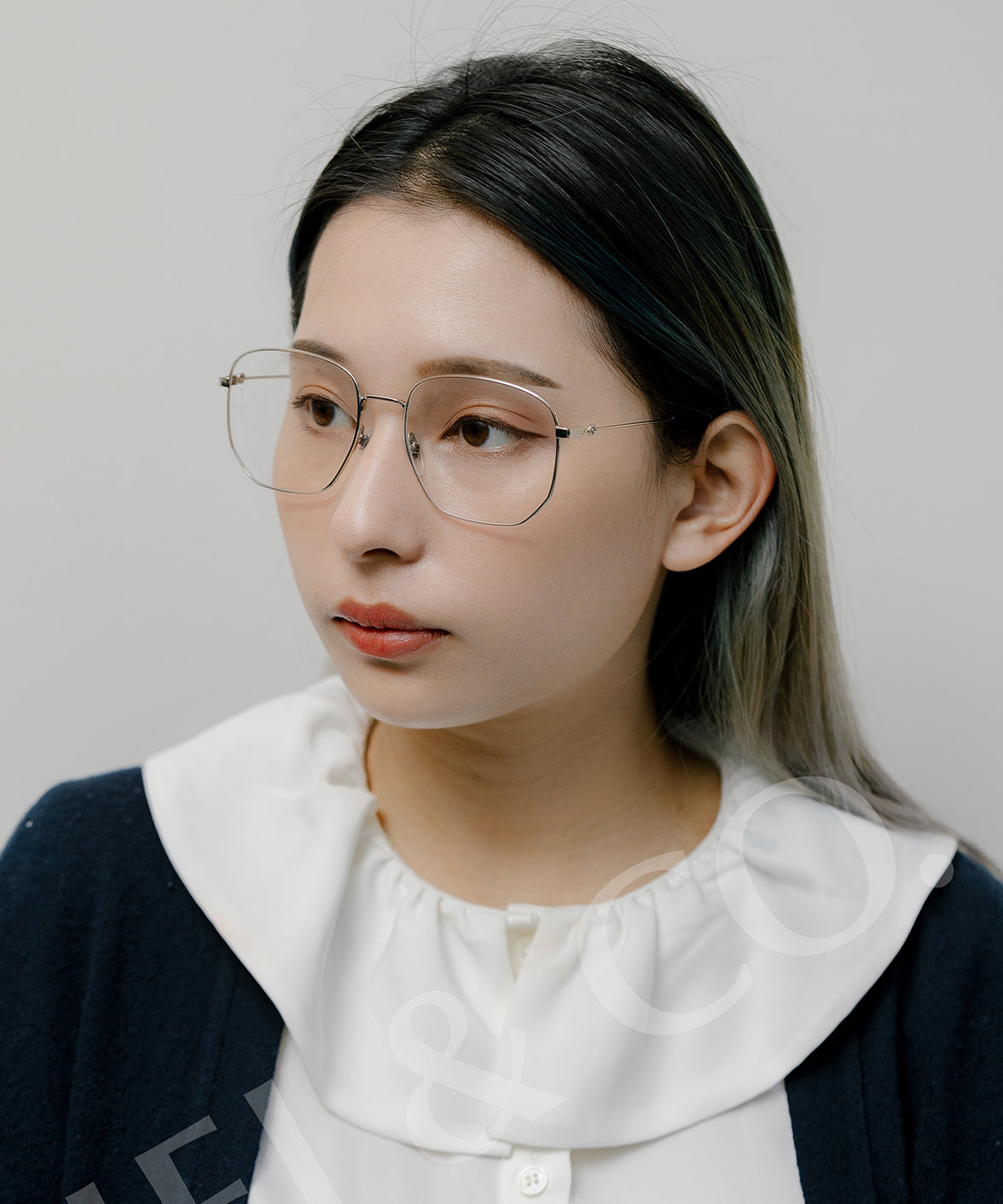 Gucci GG0396O Optics Eyeglasses Silver/Black/Gold | Jei & Co. Optics